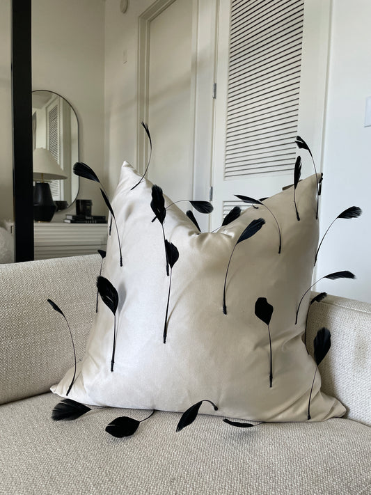 Ivory Dragonfruit | Feather Pillow