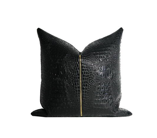 NOIR © Crocodile Skin Pillow