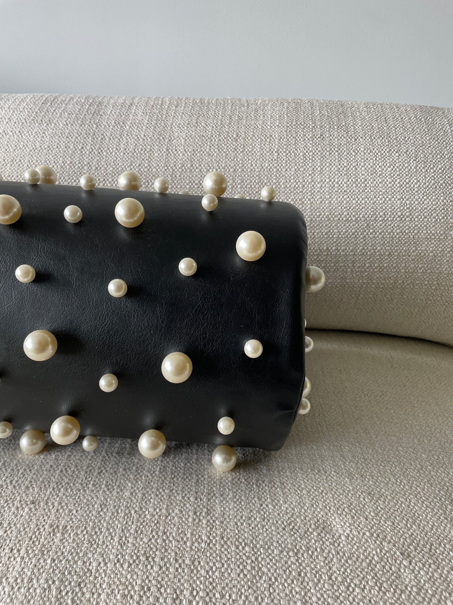 BLACK PEARL BOLSTER | Pearl Pillow