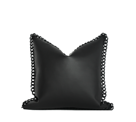 GOTHAM | Black Chain Pillow